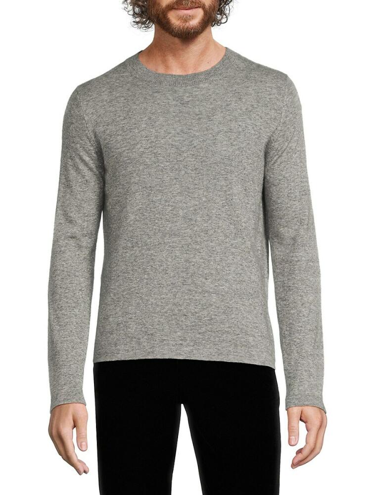 Isaia Men's Crewneck Cashmere Blend Sweater - Light Grey Cover