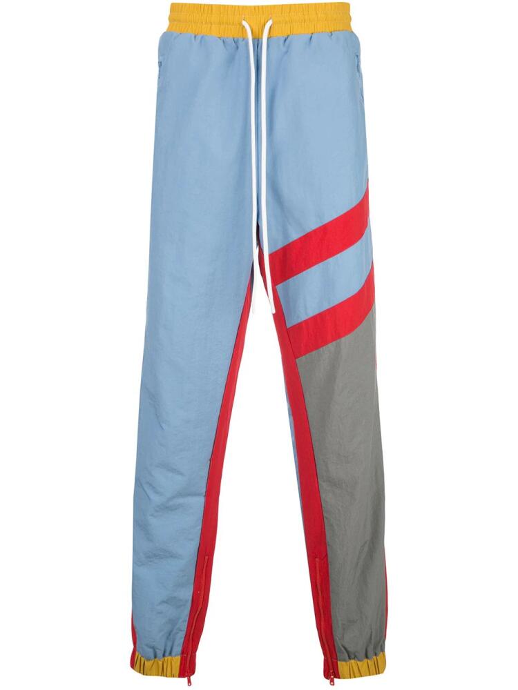 God's Masterful Children striped track trousers - Blue Cover