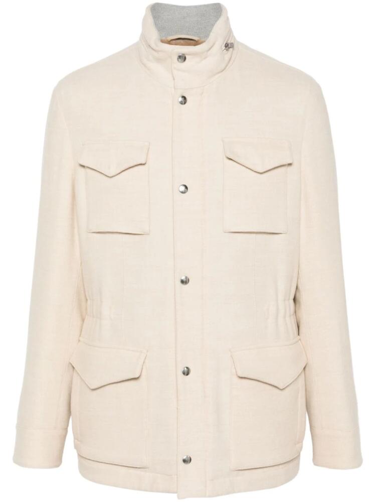 Eleventy mélange-effect jacket - Neutrals Cover