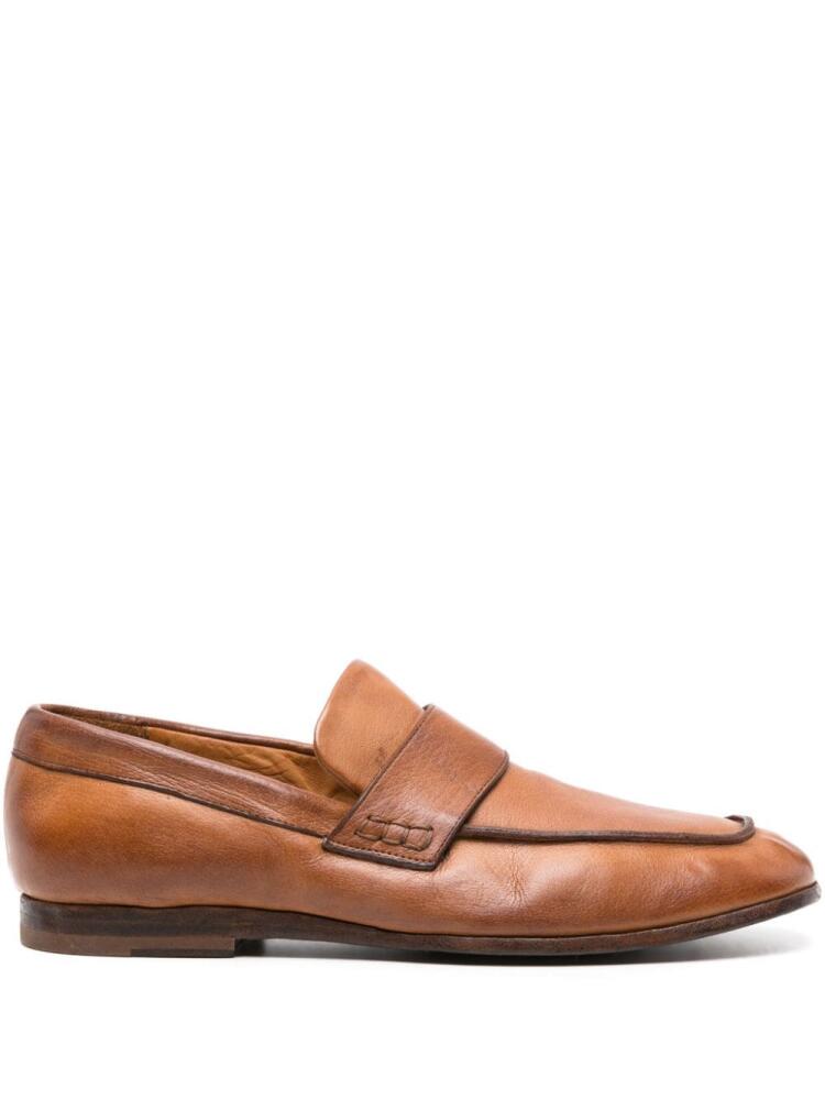 Moma strap-detail leather loafers - Brown Cover