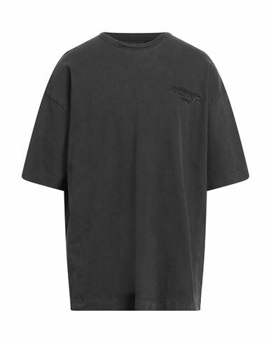 Juun. j Man T-shirt Steel grey Cotton Cover