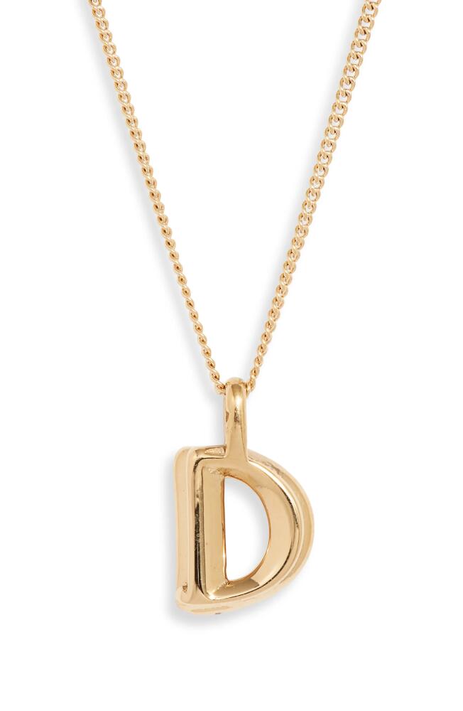 Jenny Bird Customized Monogram Pendant Necklace in High Polish Gold - D Cover