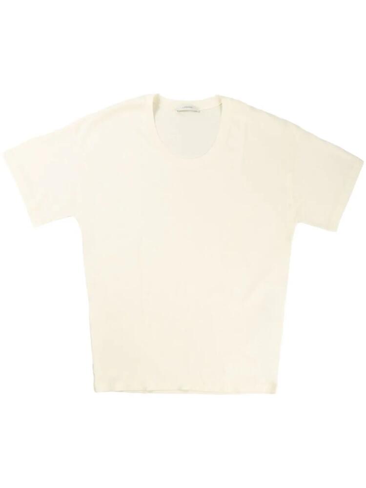 LEMAIRE short-sleeve cotton T-shirt - Neutrals Cover