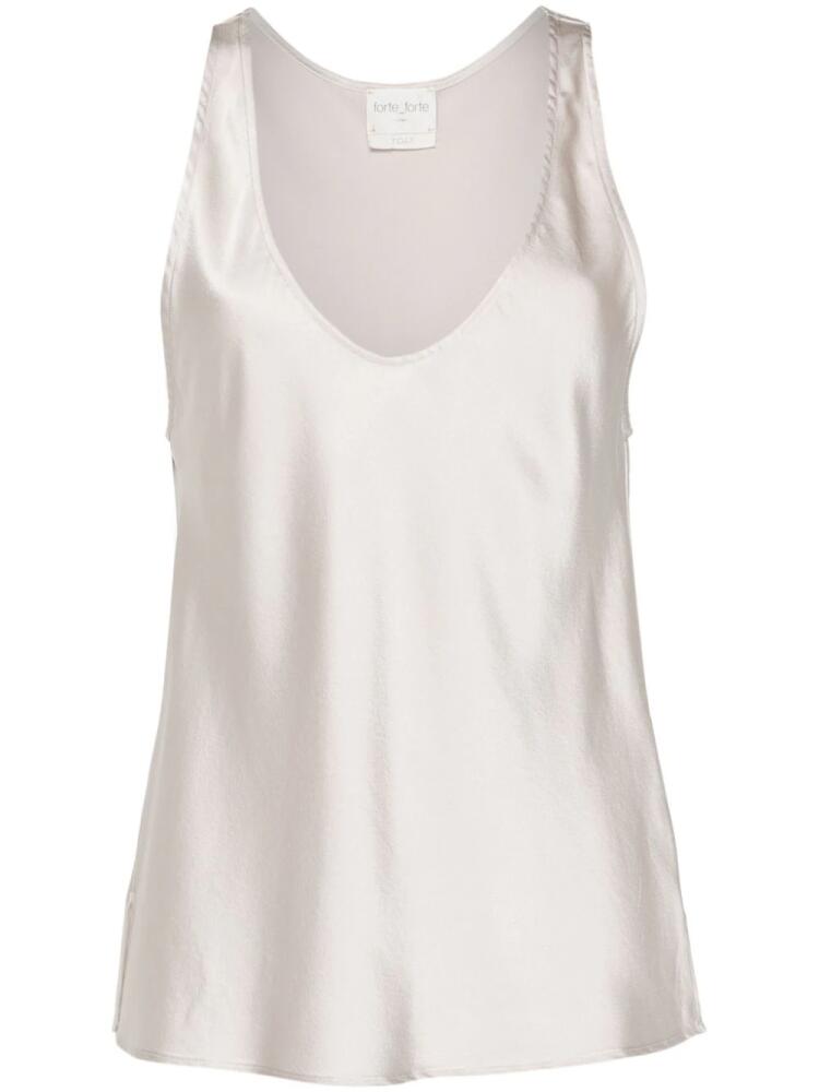 Forte Forte lightweight satin tank top - Neutrals Cover