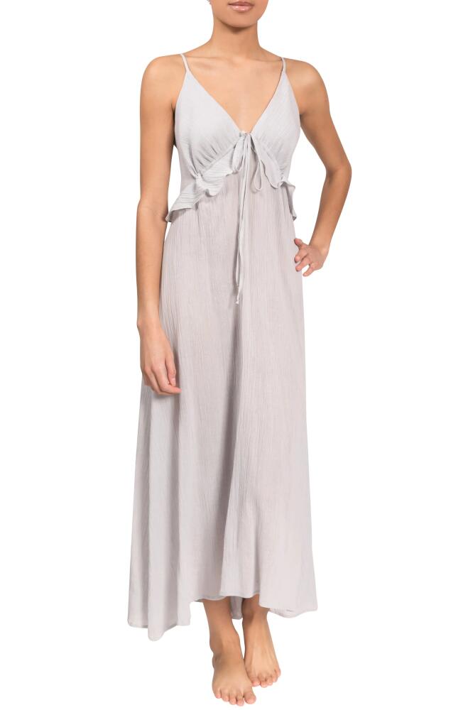 Everyday Ritual Ruffle Empire Waist Nightgown in Mist Cover