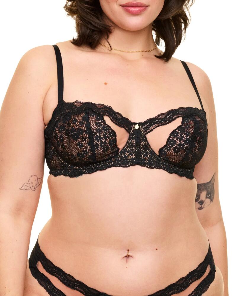 Adore Me Melrose Unlined Balconette Bra in Black Cover