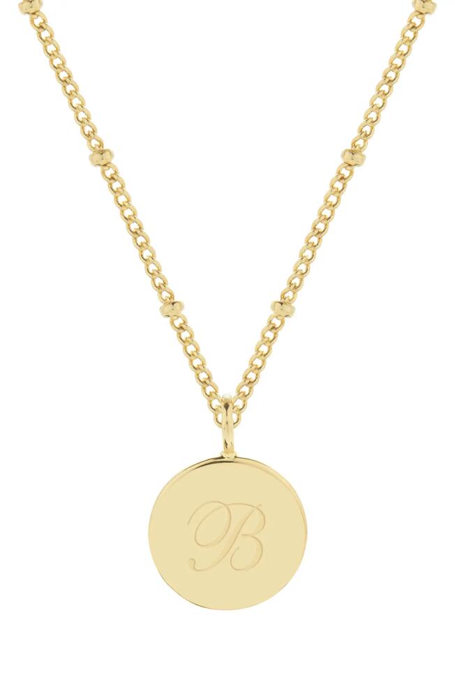 Brook and York Lizzie Initial Pendant Necklace in Gold B Cover