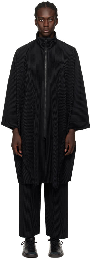 HOMME PLISSÉ ISSEY MIYAKE Black Monthly Color December Coat Cover