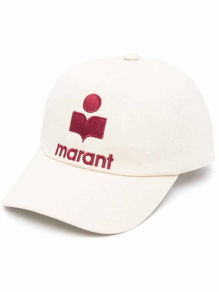 ISABEL MARANT embroidered-logo baseball cap - Neutrals Cover