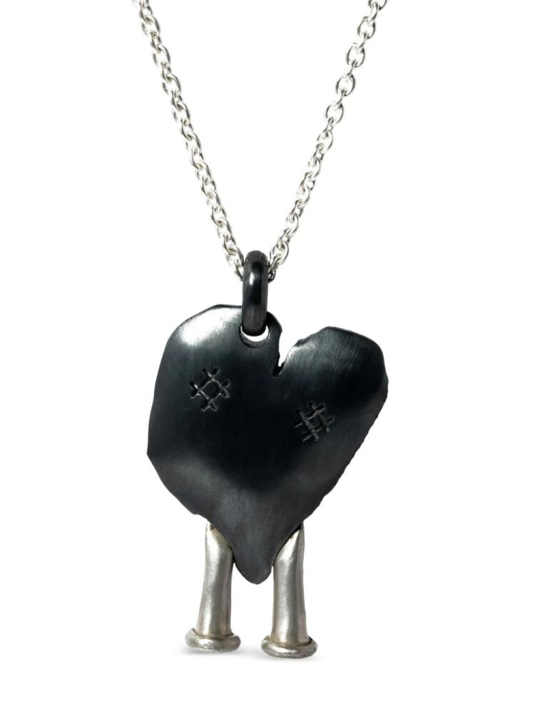 Parts of Four Heart Boy necklace - Silver Cover