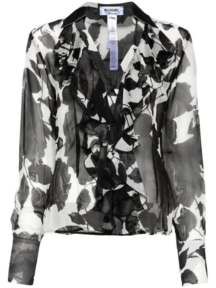 Blugirl floral-print shirt - Black Cover