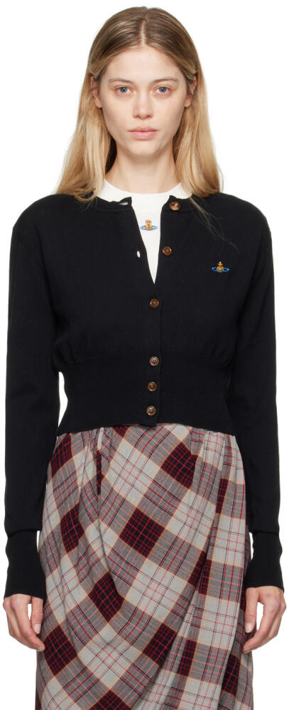 Vivienne Westwood Black Bea Cropped Cardigan Cover