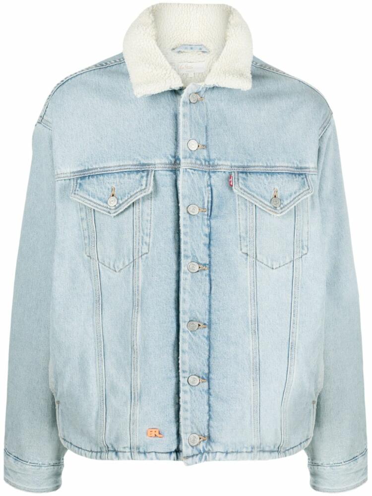 ERL x Levi's Sherpa Trucker denim jacket - Blue Cover