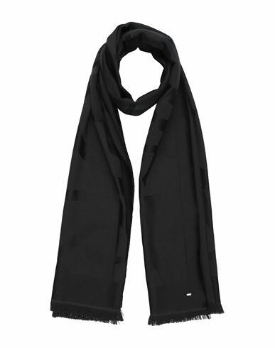 Saint Laurent Woman Scarf Black Wool Cover