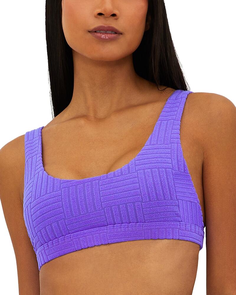 Beach Riot Peyton Textured Bikini Top Cover