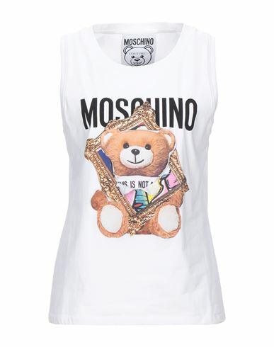 Moschino Woman T-shirt White Cotton Cover