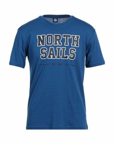 North Sails Man T-shirt Blue Cotton Cover