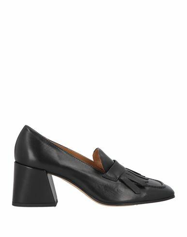 Pomme D'or Woman Loafers Black Soft Leather Cover