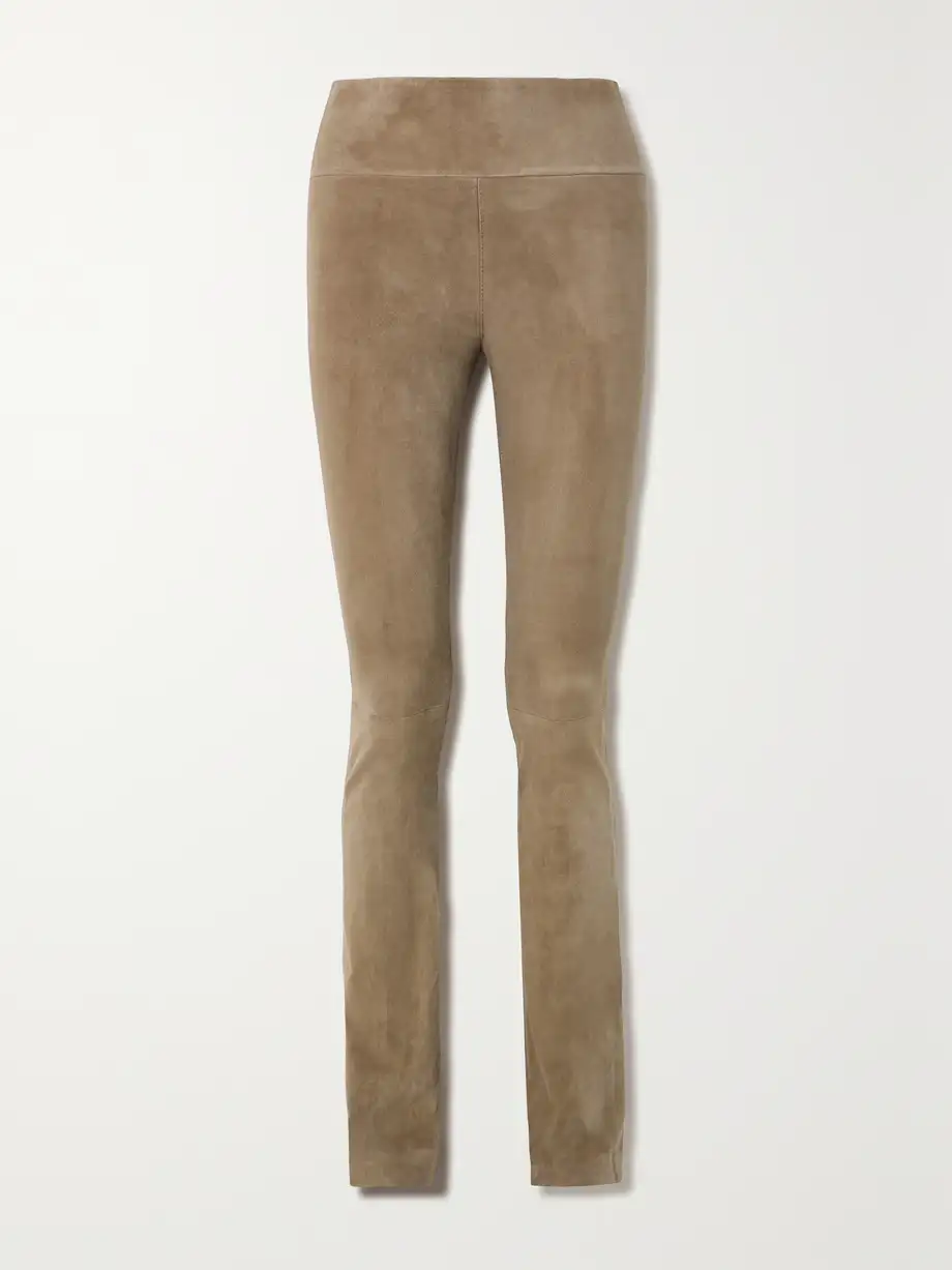 SPRWMN - Suede Flared Leggings - Neutrals Cover