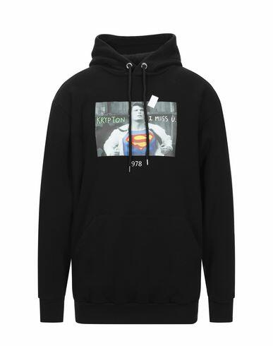 Throwback. Man Sweatshirt Black Cotton Cover