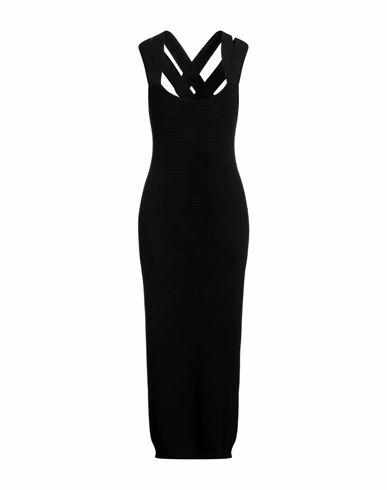 Patou Woman Midi dress Black Virgin Wool Cover