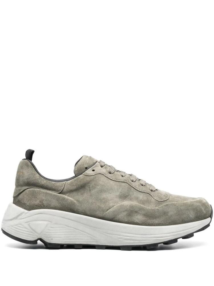 Officine Creative suede lace-up sneakers - Green Cover