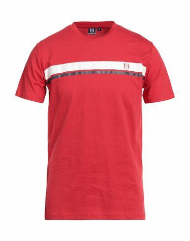 Sergio Tacchini Man T-shirt Red Cotton Cover