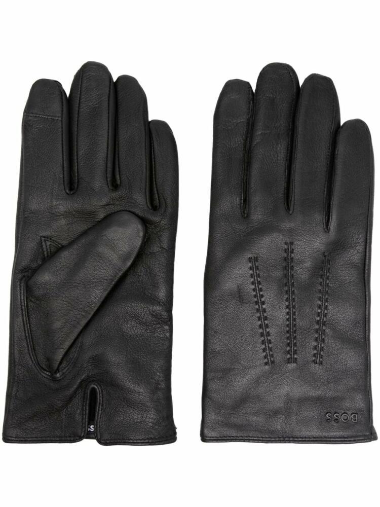 BOSS leather gloves - Black Cover