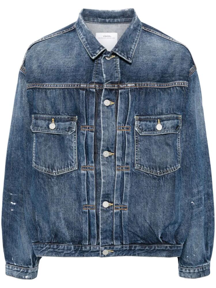 visvim button-up denim jacket - Blue Cover