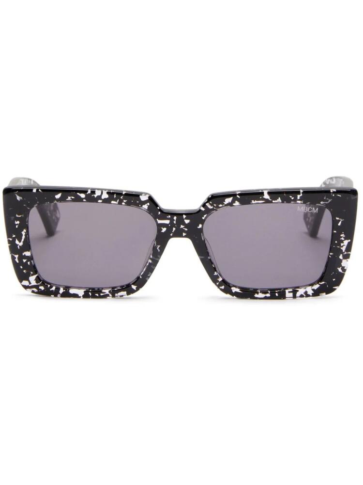 Marcelo Burlon County of Milan Eyewear Tecka square-frame speckled sunglasses - Black Cover