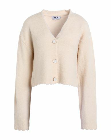 Only Woman Cardigan Ivory Acrylic, Polyester, Polyamide Cover