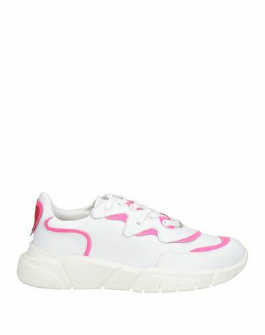 Love Moschino Woman Sneakers White Leather Cover