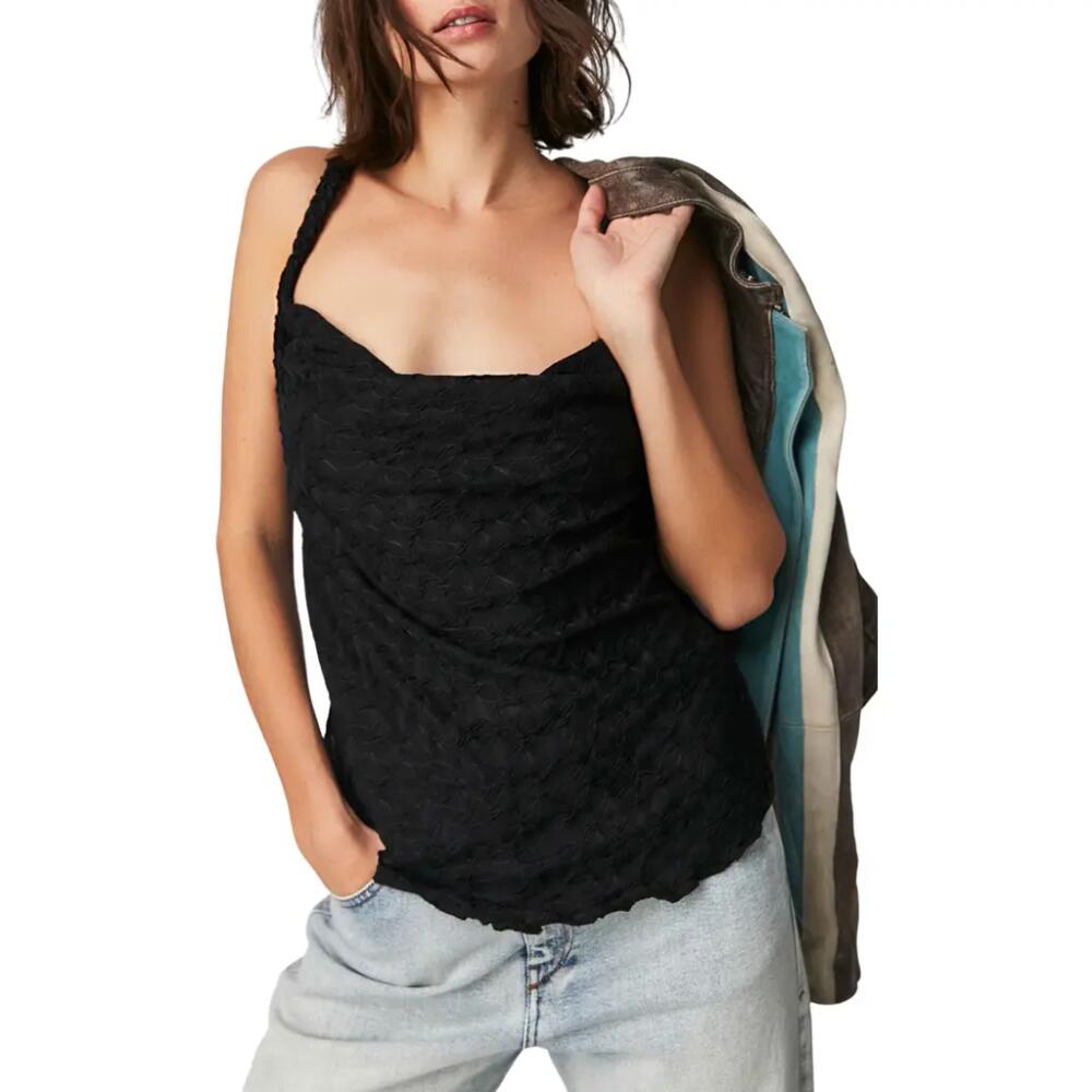 Free People Mykonos Crossback Tank in Black Cover