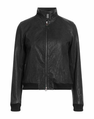 Stewart Woman Jacket Black Goat skin Cover