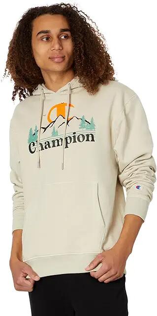 Champion Classic Fleece Pullover Hoodie (Cocoa Butter) Men's Clothing Cover