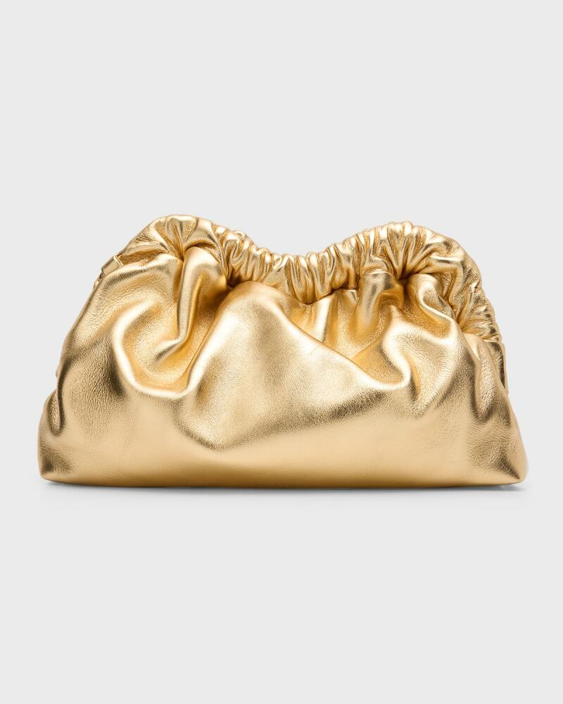 Mansur Gavriel Cloud Mini Metallic Leather Clutch Bag Cover