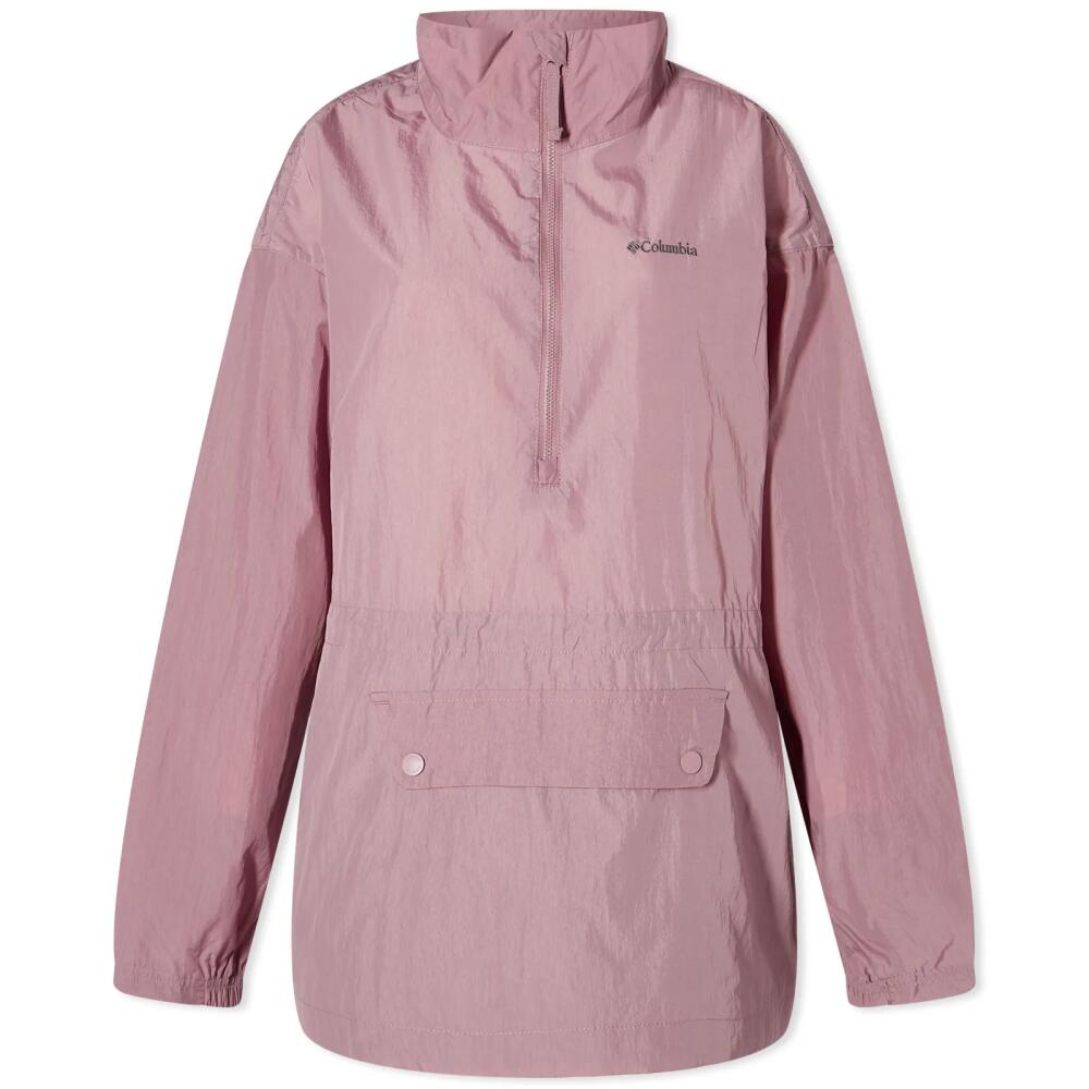 Columbia Women's Paracutie Anorak Windbreaker in Fig Cover