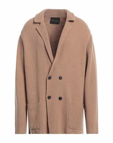 Roberto Collina Man Blazer Camel Merino Wool, Cashmere Cover