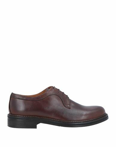 Bruno Verri Man Lace-up shoes Dark brown Soft Leather Cover