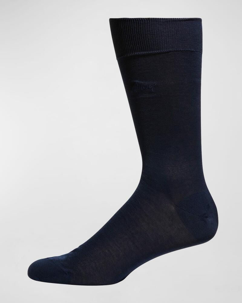 Brioni Men's Solid Crew Socks Cover