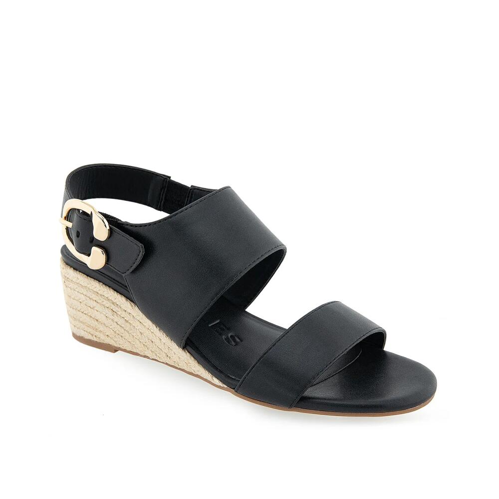 Aerosoles Worth Espadrille Sandal | Women's | Black Synthetic Cover