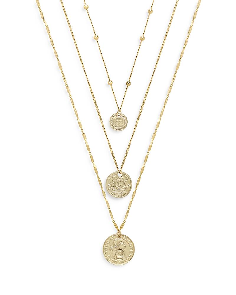 Ettika Coin Pendant Necklaces in 18K Gold Plate, Set of 3 Cover