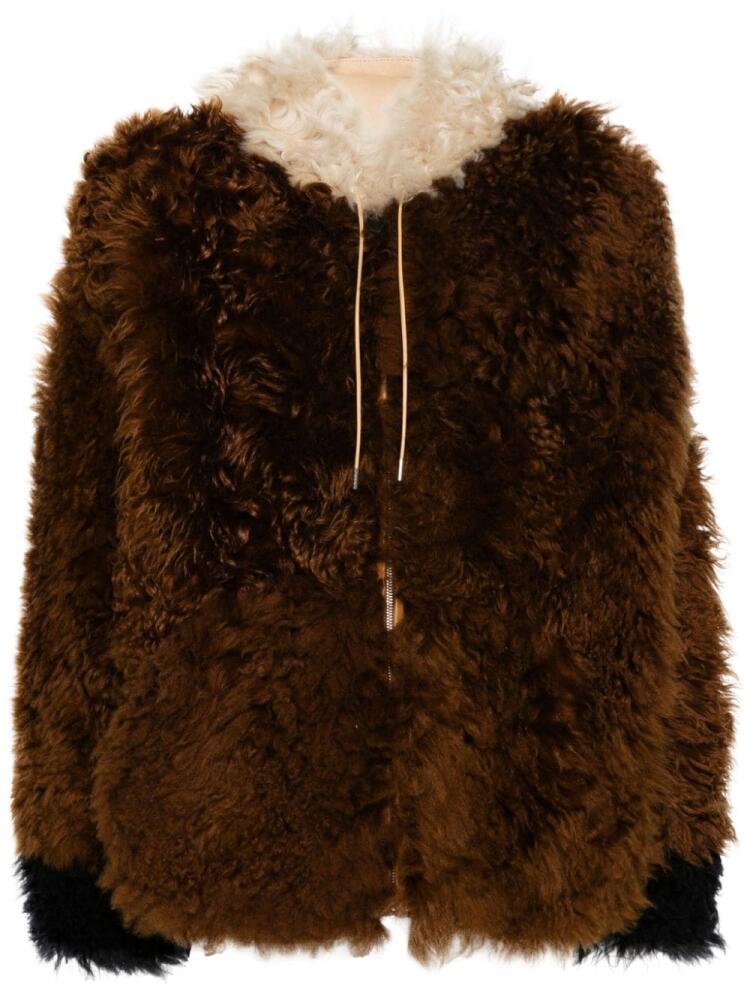 Marni shearling jacket - Brown Cover