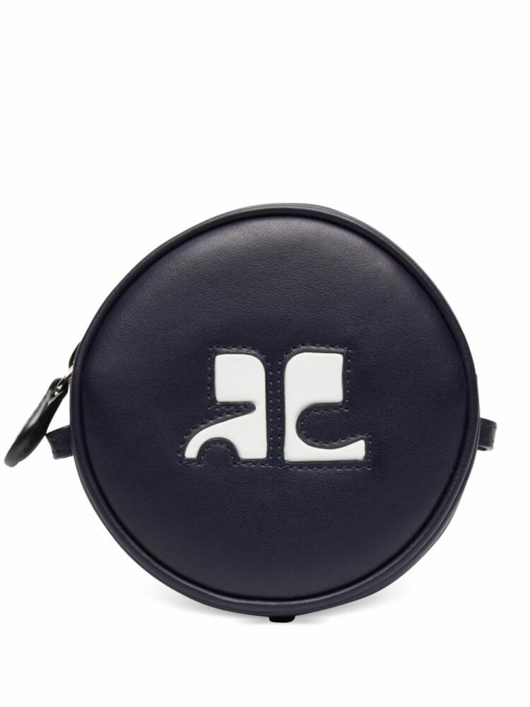 Courrèges Reedition Circle leather bag - Blue Cover