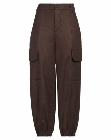 Vanessa Bruno Woman Pants Brown Wool, Polyamide Cover