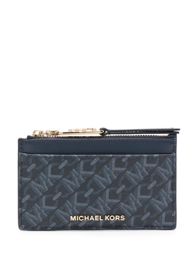 Michael Michael Kors logo-lettering wallet - Blue Cover