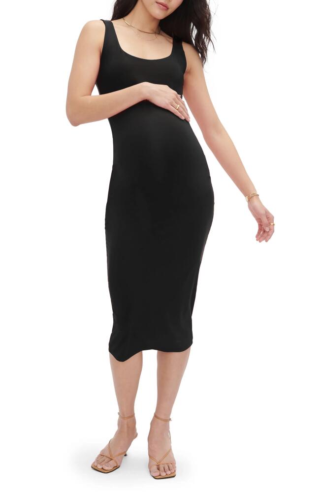 HATCH The Body Maternity Midi Tank Dress in Black Cover