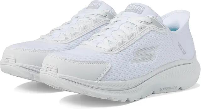 SKECHERS Hands Free Slip-Ins Go Run Consistent 2.0 Endure Sneaker (White/Silver) Women's Shoes Cover