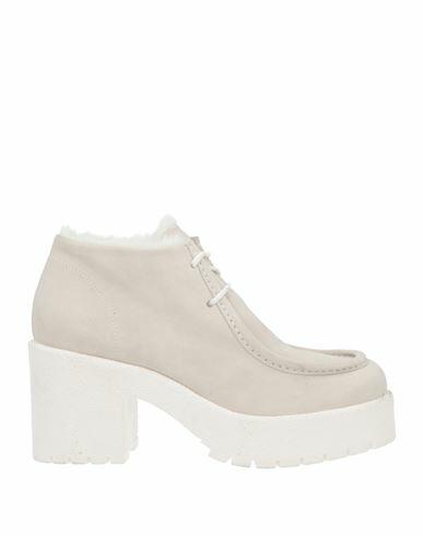 Lemaré Woman Lace-up shoes Off white Soft Leather Cover