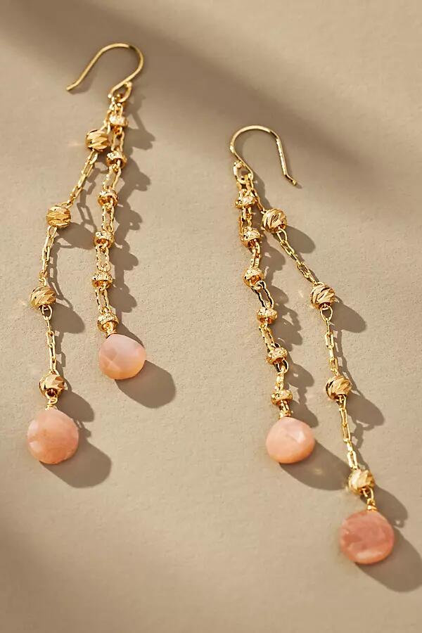 By Anthropologie Pearl Tassel Drop Earrings Cover